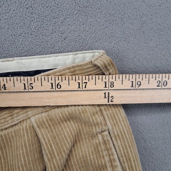 Vintage Polo Ralph Lauren Mens 36x34 Corduroy Pleated Pants Tan Y2K 90s - Picture 4 of 14